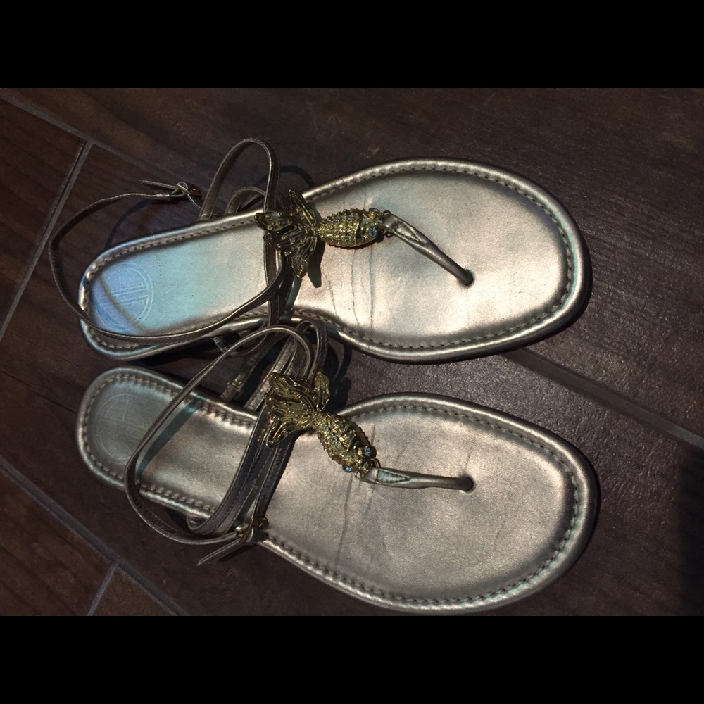 Lilly Pulitzer sandals, size 10